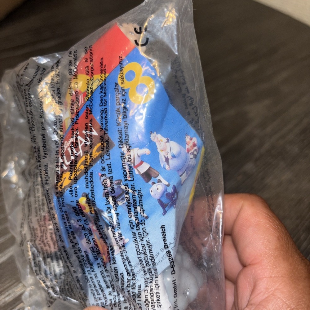 McDonalds Happy Meal Disneys Mulan Chien Po Ling & Yao 1998 Pull Toy #8 NEW